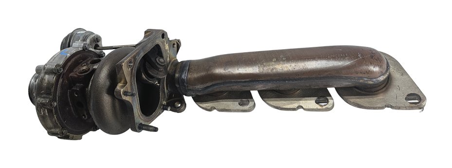 11-19 MERCEDES E S G GL GLE GLS CLS AMG 5.5L M157 LEFT TURBOCHARGER w/MANIFOLD