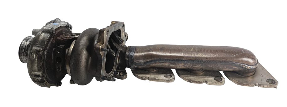 Thumbnail 2: 11-19 MERCEDES E S G GL GLE GLS CLS AMG 5.5L M157 LEFT TURBOCHARGER w/MANIFOLD