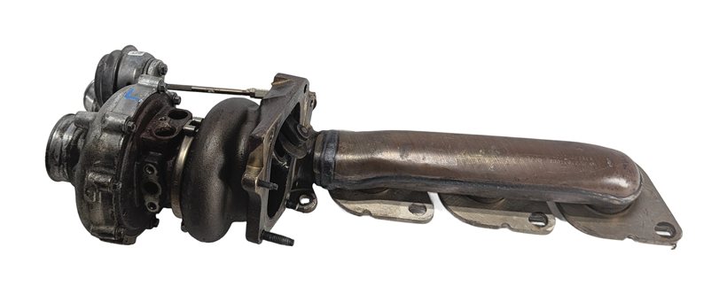 Thumbnail 3: 11-19 MERCEDES E S G GL GLE GLS CLS AMG 5.5L M157 LEFT TURBOCHARGER w/MANIFOLD