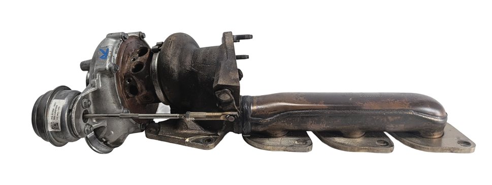 Thumbnail 2: 11-19 MERCEDES E S G GL GLE GLS CLS AMG 5.5L M157 RIGHT TURBOCHARGER w/MANIFOLD