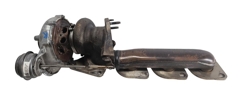 Thumbnail 3: 11-19 MERCEDES E S G GL GLE GLS CLS AMG 5.5L M157 RIGHT TURBOCHARGER w/MANIFOLD