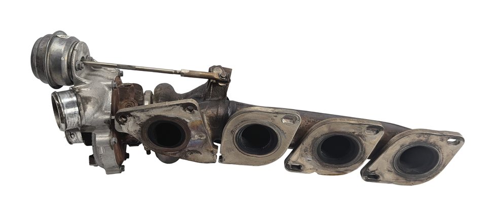 Thumbnail 4: 11-19 MERCEDES E S G GL GLE GLS CLS AMG 5.5L M157 RIGHT TURBOCHARGER w/MANIFOLD