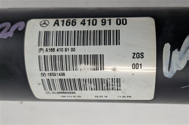 Thumbnail 3: 2015-2019 MERCEDES GLE350 GLE400 GLS450 GLS550 W166 X166 FRONT DRIVE PROP SHAFT
