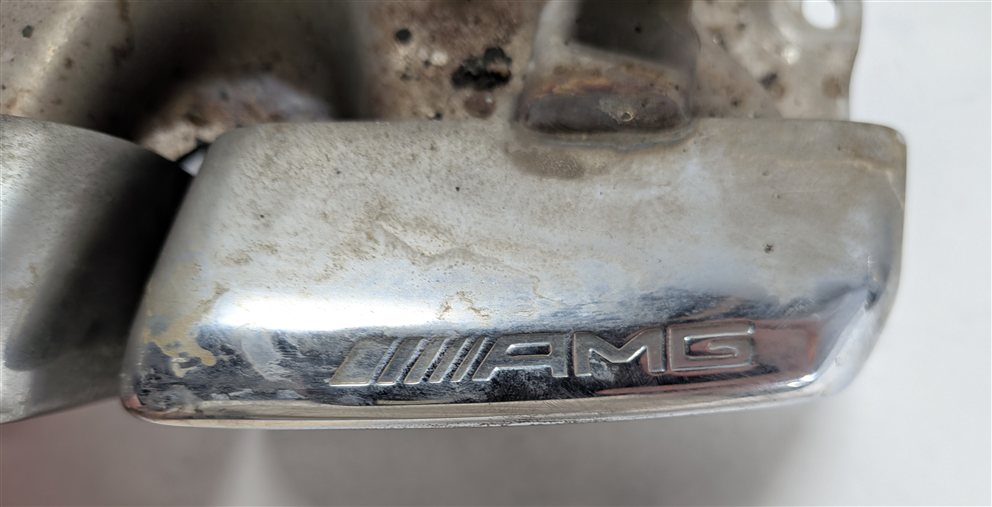 Thumbnail 5: 2013-2019 MERCEDES GL63 GLS63 AMG (X166) CHROME EXHAUST TIP FINISHER SET/2
