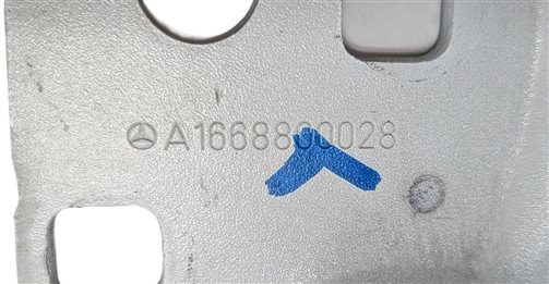 Thumbnail 5: 12-19 MERCEDES GL ML (W166 X166) FRONT LEFT & RIGHT HOOD HINGE SET (White)