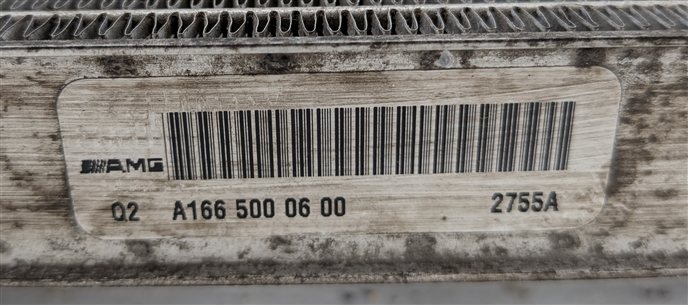 Thumbnail 5: 2012-2019 MERCEDES GL450 GLE350 ML350 (W166 C292) AUXILIARY INTERCOOLER RADIATOR