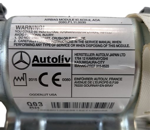 Thumbnail 6: 2013-2016 MERCEDES GL350 GL450 GL550 GL63 (X166) RIGHT ROOF SIDE CURTAIN AIRBAG