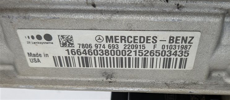 Thumbnail 6: 2012-2016 MERCEDES ML63 GL63 (W166 X166) AMG POWER STEERING GEAR RACK & PINION