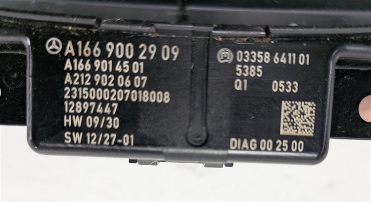 Thumbnail 5: 14-16 MERCEDES GL350 GL450 GL550 ML350 ML550 (W166 X166) RADIO GPS SWITCH KNOB
