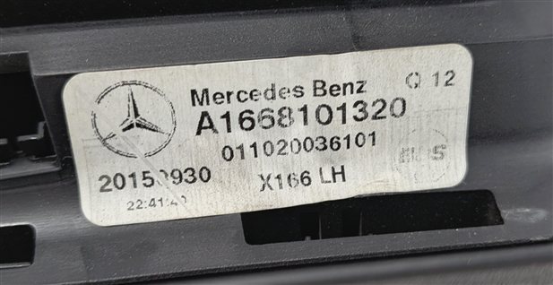 Thumbnail 6: 2013-2019 MERCEDES GL GLS (X166) REAR LEFT DOOR WINDOW SUN SHADE BLIND VISOR