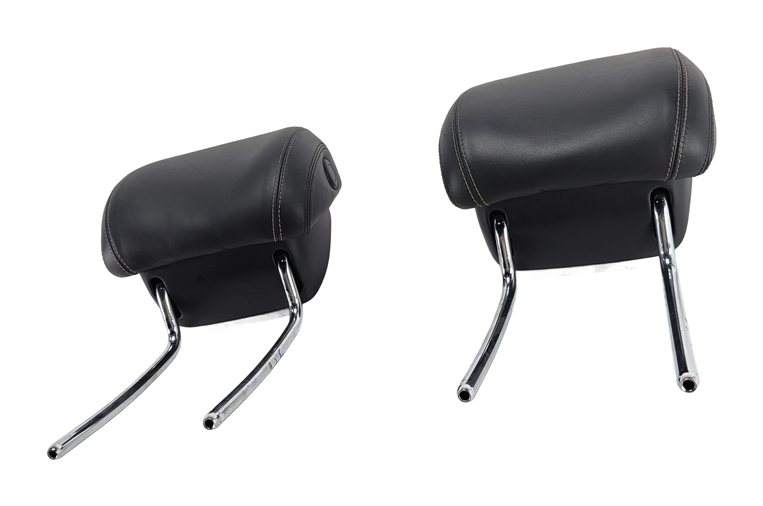 13-19 MERCEDES GL63 GL350 GL550 GLS (X166) FRONT SEAT HEADREST SET/2 (Black)