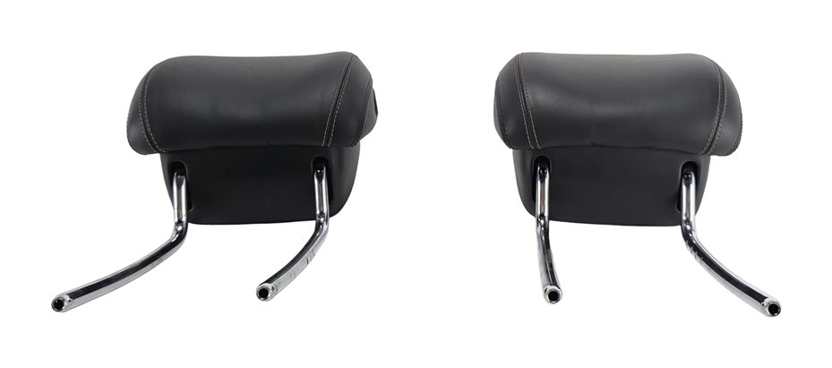 Thumbnail 2: 13-19 MERCEDES GL63 GL350 GL550 GLS (X166) FRONT SEAT HEADREST SET/2 (Black)