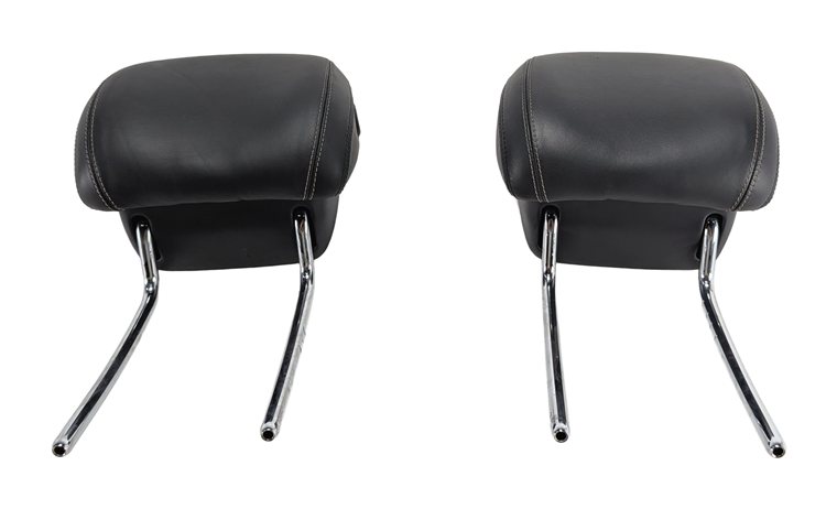 Thumbnail 3: 13-19 MERCEDES GL63 GL350 GL550 GLS (X166) FRONT SEAT HEADREST SET/2 (Black)