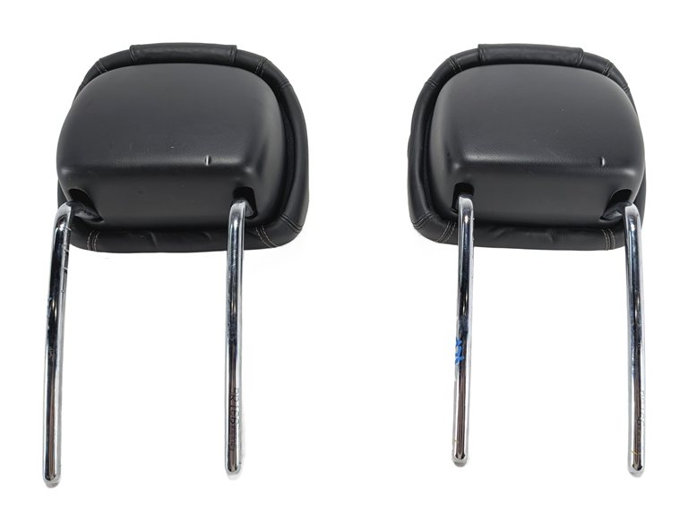 Thumbnail 4: 13-19 MERCEDES GL63 GL350 GL550 GLS (X166) FRONT SEAT HEADREST SET/2 (Black)