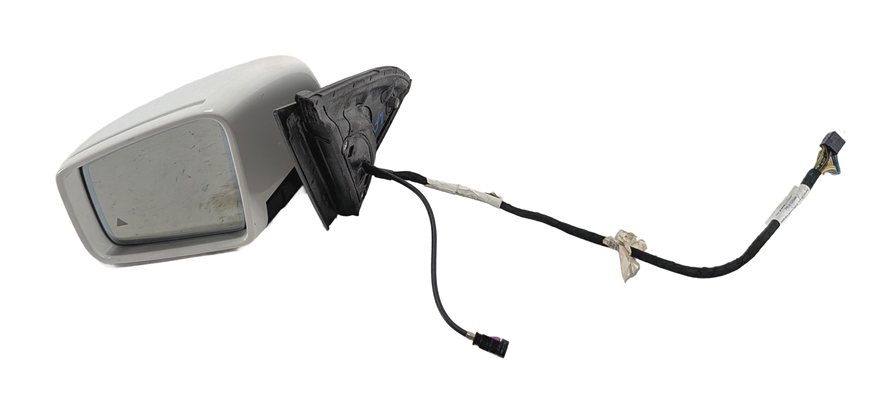 2013-2016 MERCEDES GL (X166) LEFT DRIVER DOOR MIRROR MEM AUTODIM CAMERA (White)