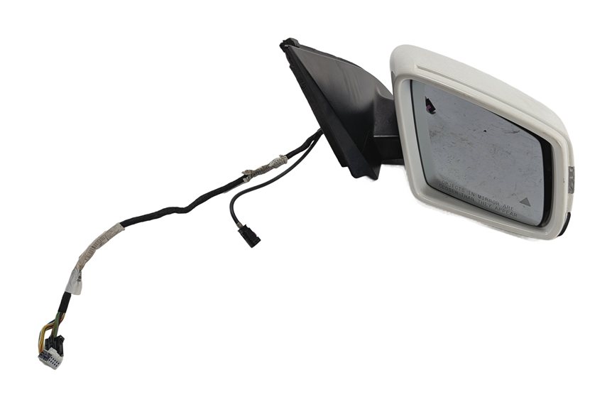 13-16 MERCEDES GL350 GL450 GL550 X166 RIGHT PASSENGER CAMERA DOOR MIRROR (White)