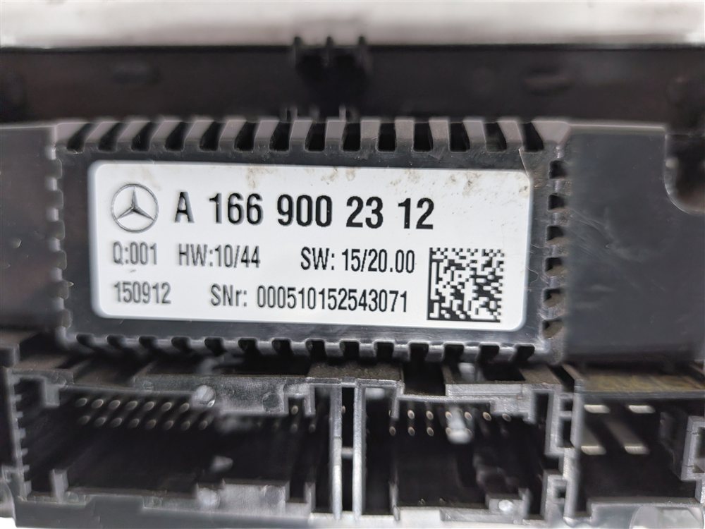 Thumbnail 5: 14-19 MERCEDES GL GLS (X166 W166) FRONT HEATER AC CLIMATE CONTROL & TRIM (BLACK)
