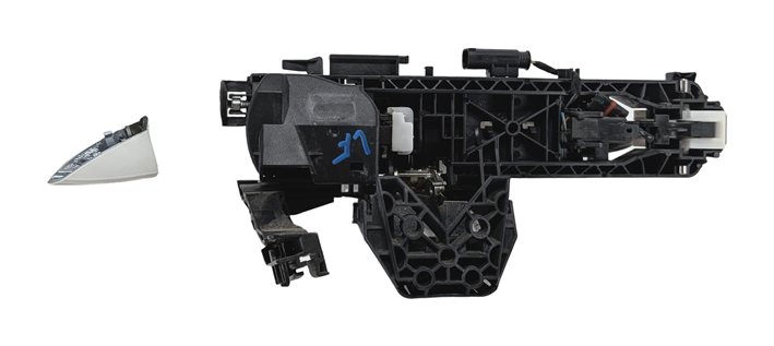 Thumbnail 4: 14-20 E GL ML SL (W166 W212 X166) FRONT LEFT DRIVER KEYLESS DOOR HANDLE (White)