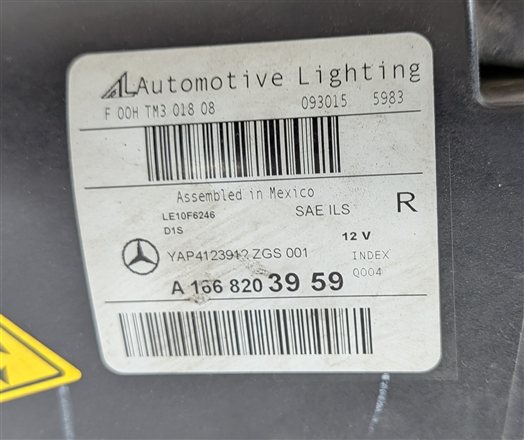 Thumbnail 6: 2013-2016 MERCEDES GL350 GL450 GL550 (X166) RIGHT XENON HID HEADLIGHT LIGHT LAMP