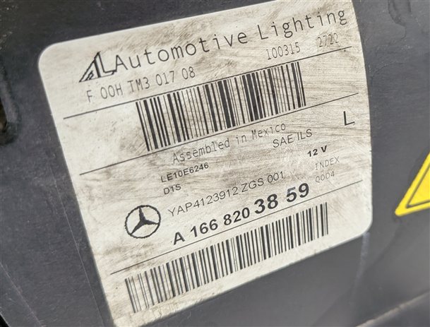 Thumbnail 8: 13-16 MERCEDES GL CLASS (X166) FRONT LEFT DRIVER XENON HID HEADLIGHT LIGHT LAMP