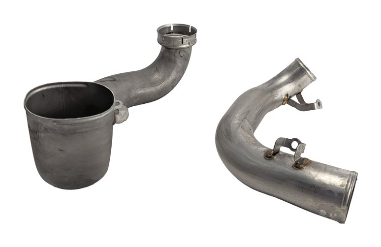 Thumbnail 2: 2016 MERCEDES GL63 (X166) 5.5L M157 LEFT TURBO AIR INTAKE DUCT PIPE SET/2