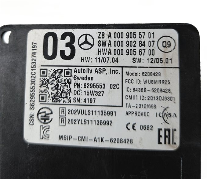 Thumbnail 5: 2016 MERCEDES GL63 (X166) BLIND SPOT MONITOR RADAR SENSOR MODULE