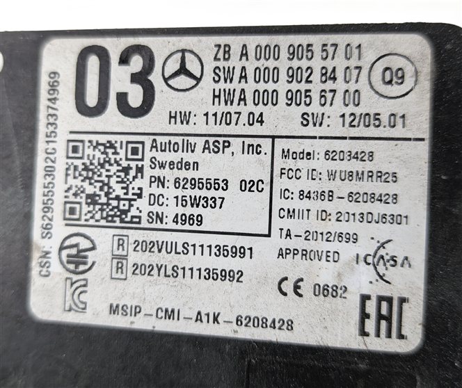 Thumbnail 5: 2016 MERCEDES GL63 (X166) BLIND SPOT MONITOR RADAR SENSOR MODULE