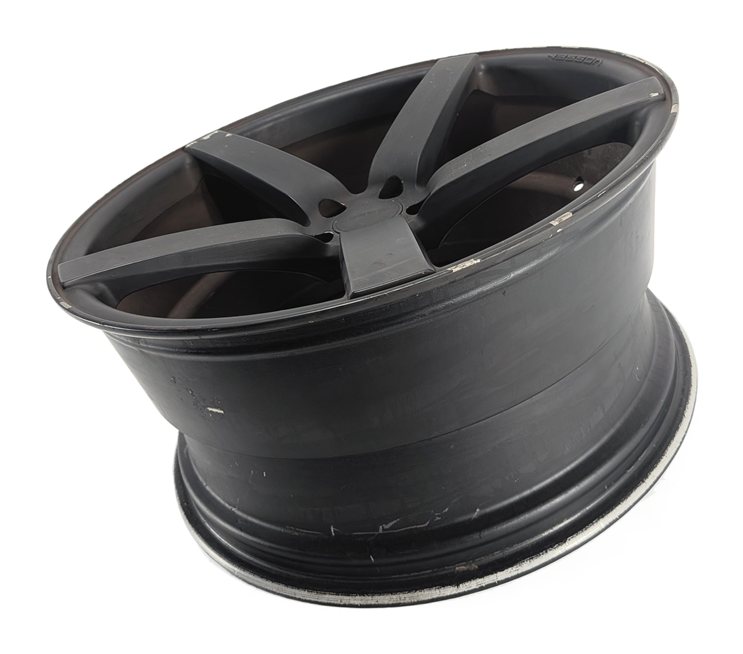 VOSSEN CV3-R 22X10.5 ET42 SATIN BLACK CONCAVE 5-SPOKE ALLOY WHEEL RIM