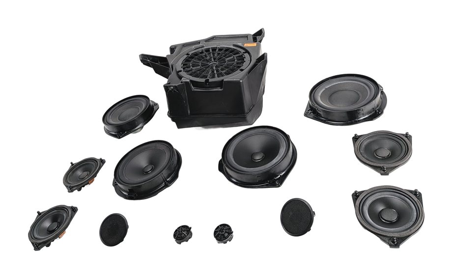 2016 MERCEDES GL63 (X166) HARMAN KARDON LOGIC7 SPEAKER SET/13 w/SUBWOOFER