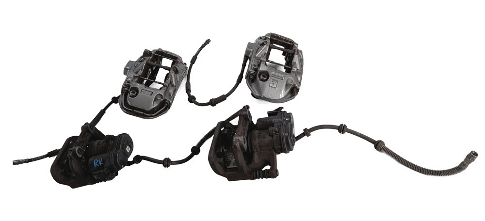 13-19 MERCEDES GL63 AMG X166 FRONT & REAR BRAKE CALIPER SET/4 w/EPB MOTORS