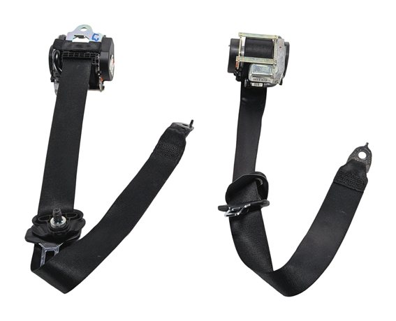Thumbnail 3: 2016 MERCEDES GL63 (X166) REAR 3RD ROW SEAT SEATBELT RETRACTOR SET/2 (Black)
