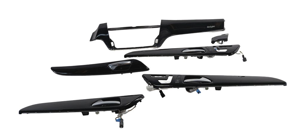 Thumbnail 3: 2016 MERCEDES GL63 (X166) INTERIOR DASH DOOR TRIM SET (Designo Black)