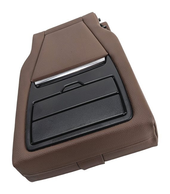 2014-2018 BMW X5 (F15) REAR SEAT CENTER ARMREST CUP HOLDER LEATHER (Terra)