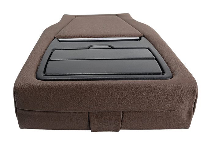 Thumbnail 2: 2014-2018 BMW X5 (F15) REAR SEAT CENTER ARMREST CUP HOLDER LEATHER (Terra)