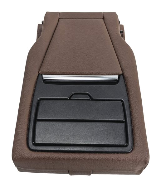 Thumbnail 3: 2014-2018 BMW X5 (F15) REAR SEAT CENTER ARMREST CUP HOLDER LEATHER (Terra)