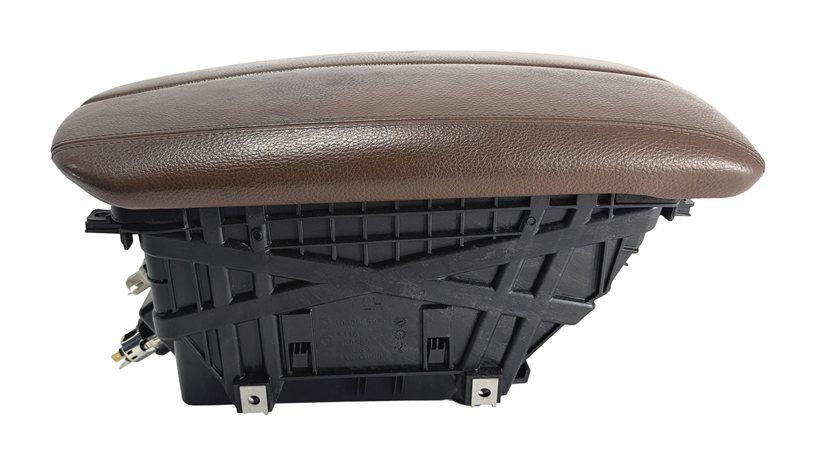Thumbnail 6: 14-19 BMW X5 X6 F15 F16 FRONT CENTER CONSOLE ARM REST COMPARTMENT (Terra)