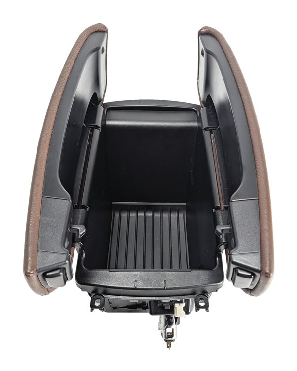 Thumbnail 7: 14-19 BMW X5 X6 F15 F16 FRONT CENTER CONSOLE ARM REST COMPARTMENT (Terra)