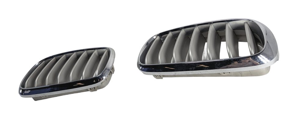 14-18 BMW X5 (F15) FRONT KIDNEY GRILLE SET/2 (w/o NIGHT VISION) CHROME/ALUMINUM
