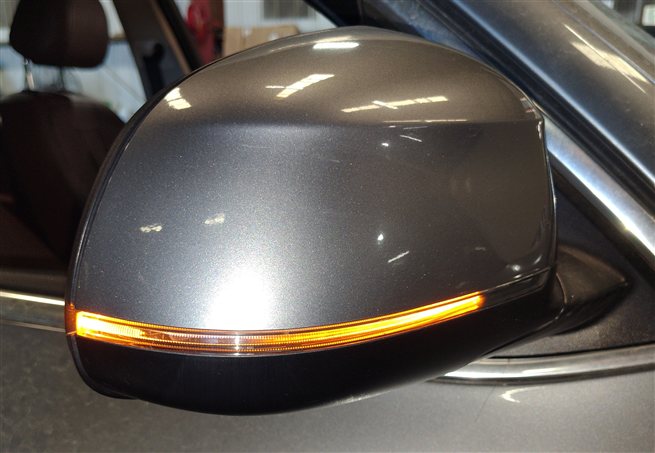 Thumbnail 2: 14-16 BMW X5 F15 RIGHT MIRROR w/PFOLD HEAT MEMORY AUTODIM TURN SIGNAL (Grey)