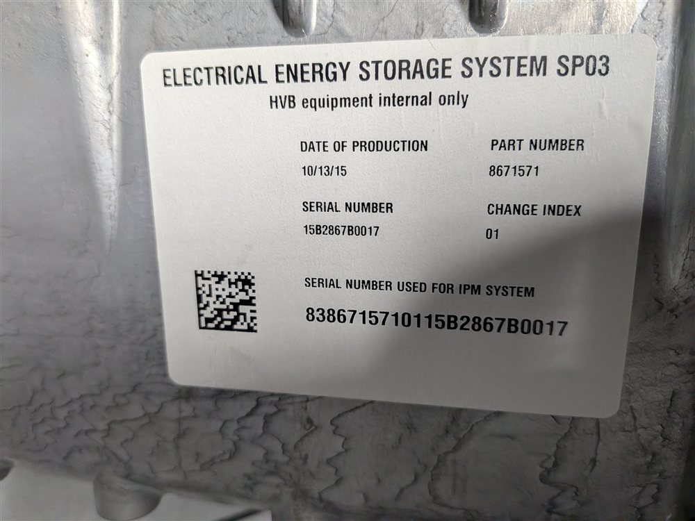 Thumbnail 11: 2016-2018 BMW X5 40E (F15) HYBRID HIGH VOLTAGE BATTERY ASSEMBLY