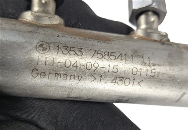 Thumbnail 7: 2016-2018 BMW X5 (F15) 2.0L HYBRID N20 ENGINE FUEL RAIL w/LINES PRESSURE SENSOR