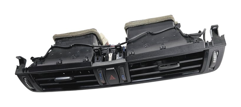 2016 BMW X5 (F15) FRONT CENTER DASH HEAT AIR AC VENT w/ HAZARD SWITCH (Black)