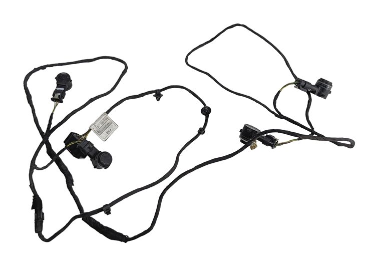 Thumbnail 3: 2016 BMW X5 (F15) FRONT PARK ASSIST PDC DISTANCE SENSOR SET/4 w/ HARNESS (Grey)