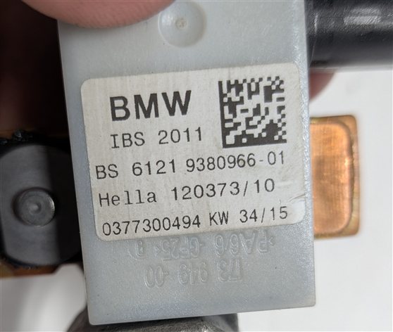 Thumbnail 8: 2016 BMW X5 (F15) 2.0L NEGATIVE GROUND BATTERY CABLE w/IBS SENSOR