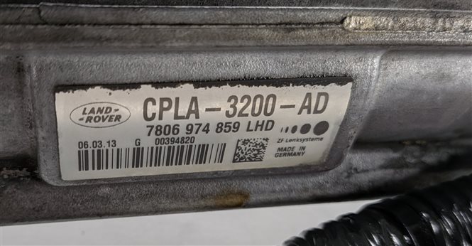 Thumbnail 12: 2013 RANGE ROVER (L405) POWER STEERING GEAR RACK & PINION ASSEMBLY