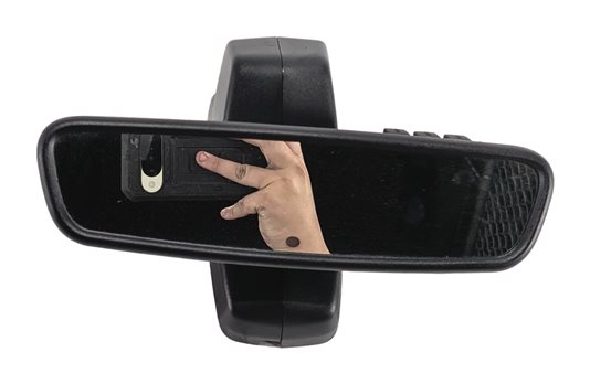 Thumbnail 3: 13-14 LAND RANGE ROVER (L405) REARVIEW MIRROR AUTODIM GARAGE HOMELINK(Black)