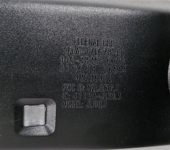 Thumbnail 6: 13-14 LAND RANGE ROVER (L405) REARVIEW MIRROR AUTODIM GARAGE HOMELINK(Black)