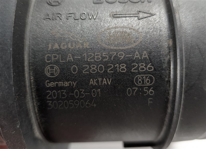 Thumbnail 4: 2013-2019 JAGUAR LAND ROVER F-TYPE XF LR4 ROVER SPORT MASS AIR FLOW SENSOR