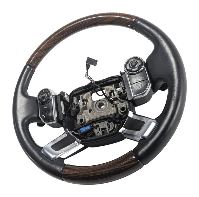 13-22 RANGE ROVER (L405) HEATED STEERING WHEEL w/ PADDLE & SWITCHES (BLACK WOOD)