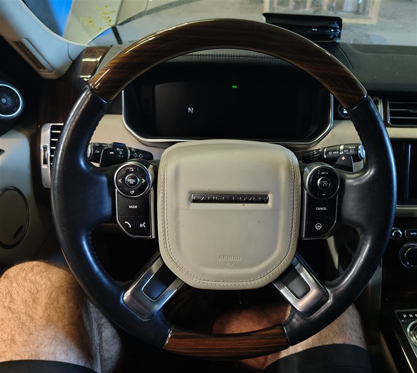 Thumbnail 2: 13-22 RANGE ROVER (L405) HEATED STEERING WHEEL w/ PADDLE & SWITCHES (BLACK WOOD)